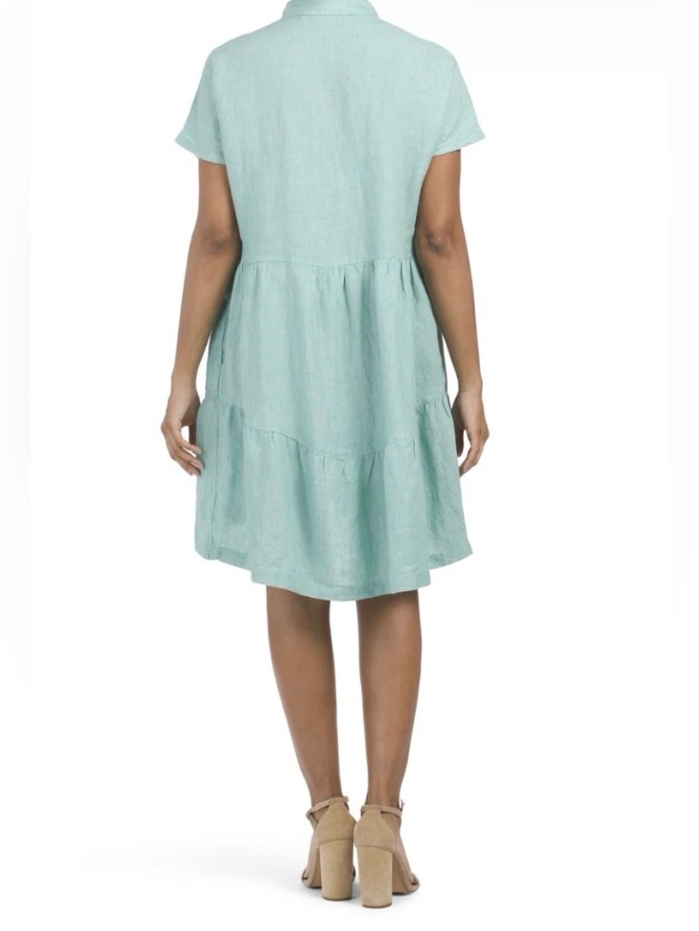 TAHARI 100% Linen Tiered 3/4 Agate
Dress Size L - Picture 2 of 11